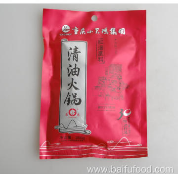 Clear-oil hotpot backing material